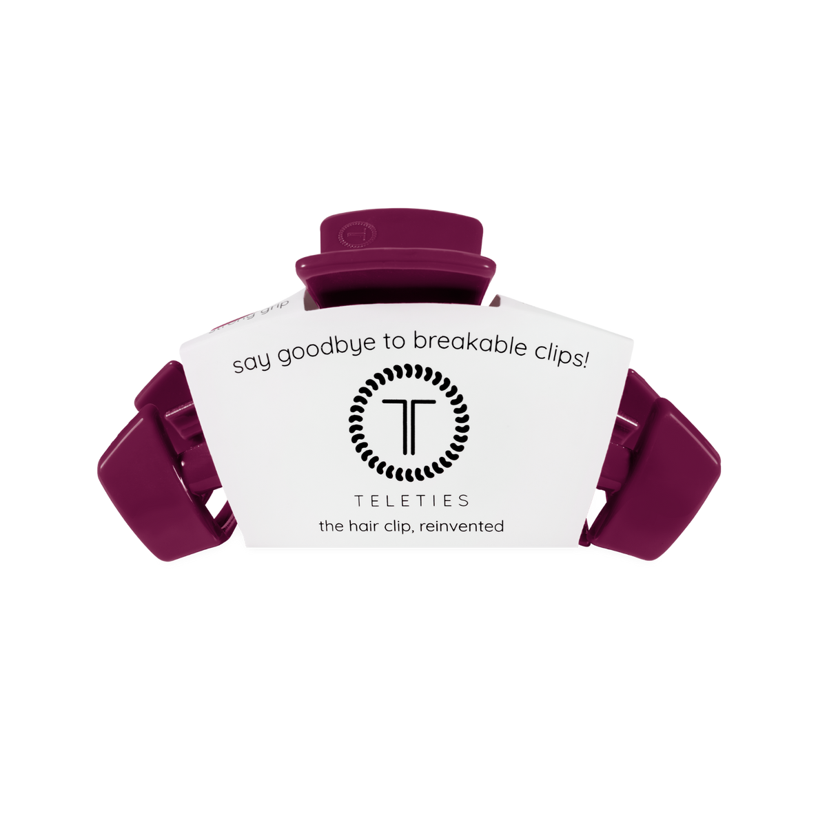 TELETIES - Classic Mulberry Medium Claw Clip