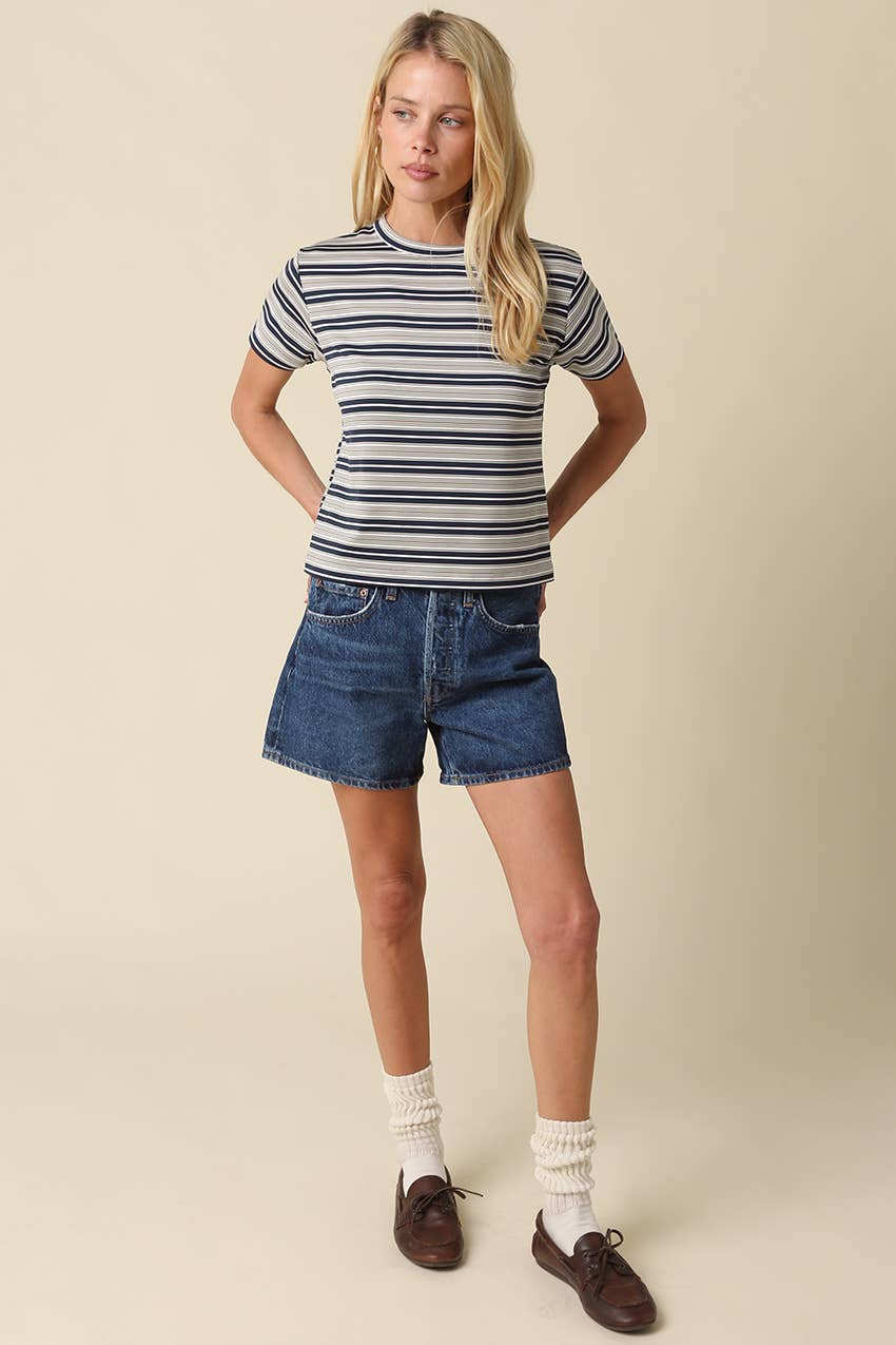 Mila Stripe Baby Tee