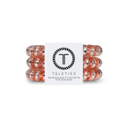 TELETIES - Spiral Hair Coils | Large | Millennial Pink Hair Ties