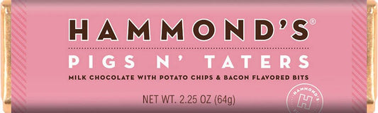 Hammond's Candies - Pigs N' Taters Milk Chocolate Candy Bar 2.25oz