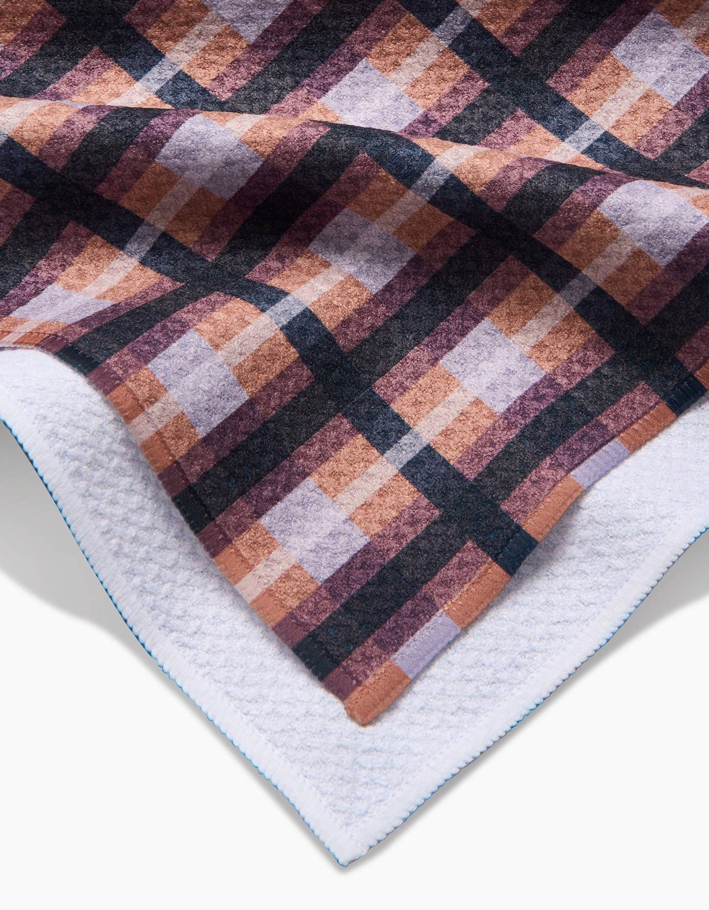 Geometry - Crossbarred Orange Tea Towel