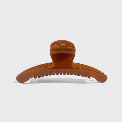 KITSCH - Recycled Plastic Large Arched Clip - Mocha