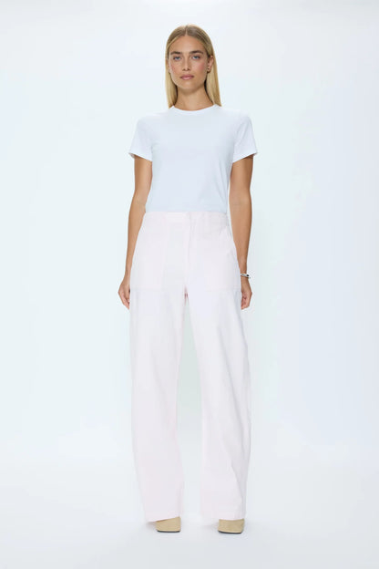 Pistola Wren Relaxed Straight Utility Pant - Ice Pink