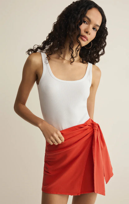Z Supply Sora Mini Skirt Lychee - Lychee