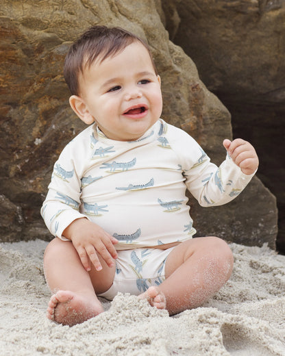 RYLEE + CRU BOYS RASHGUARD SET - ALLIGATORS