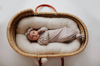 Three Little Tots - Harbor Mist Taupe Knotted Gown