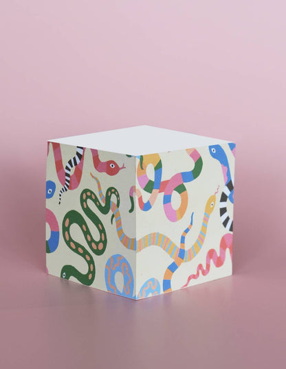 Idlewild Co. - Sticky Note Cube | Colorful Snakes