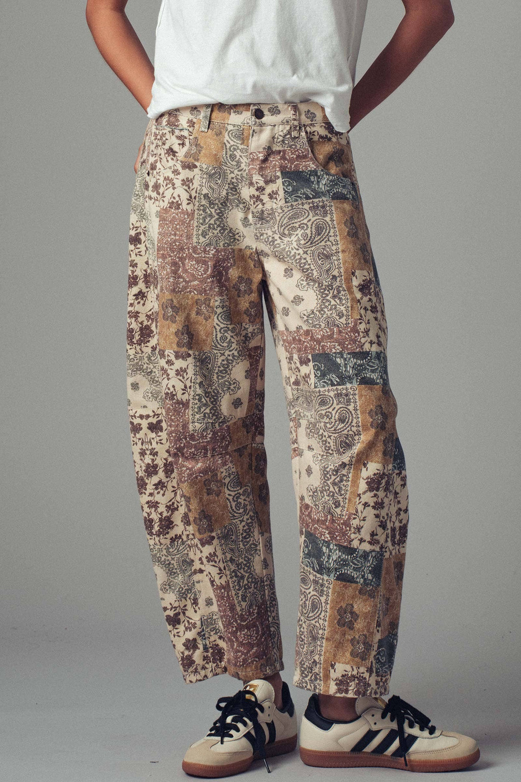 Urban Daizy - Boho Patchwork Wide Leg Pants