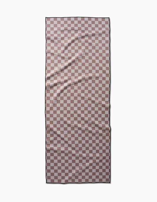 Geometry - Chic Checker Yoga Towel