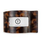 TELETIES - Flat Rectangle Hair Clip | Large | Tortoise