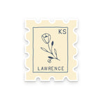 Ruff House Print Shop - Custom City Stamp Sticker - Atlantic, IA