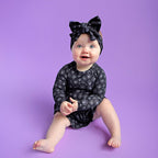 Gigi and Max - Ash Black Leopard Headwrap Halloween Hair Accessory Headband