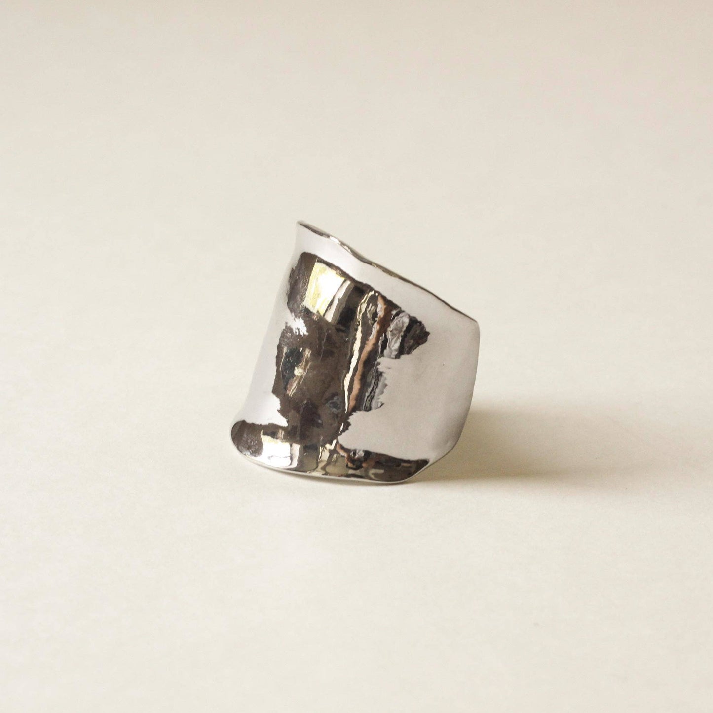 nar'sha - Metal Hair Ponytail Cuff Stick | Silver