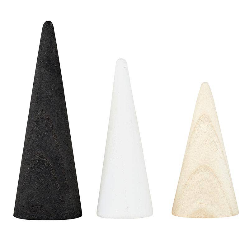 Santa Barbara Design Studio by Creative Brands - Mini Wood Cone Trees - Set of 3
