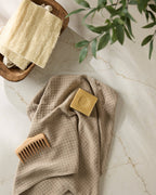 Geometry - Latte Truffle Hand Towel