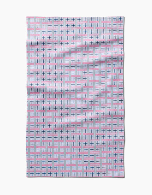 Geometry - Spring Cottage Plaid Tea Towel