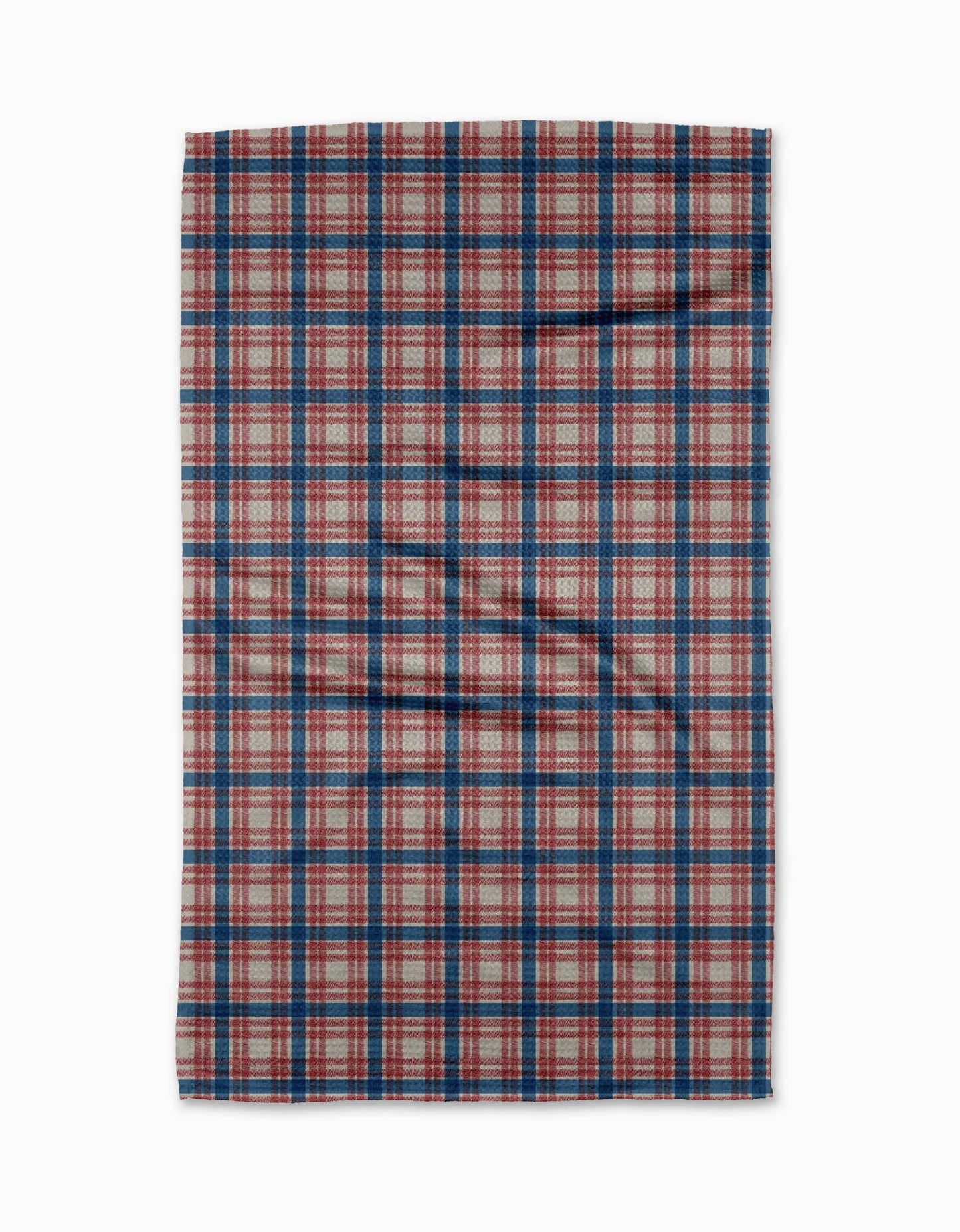Geometry - Patriot Plaid Tea Towel