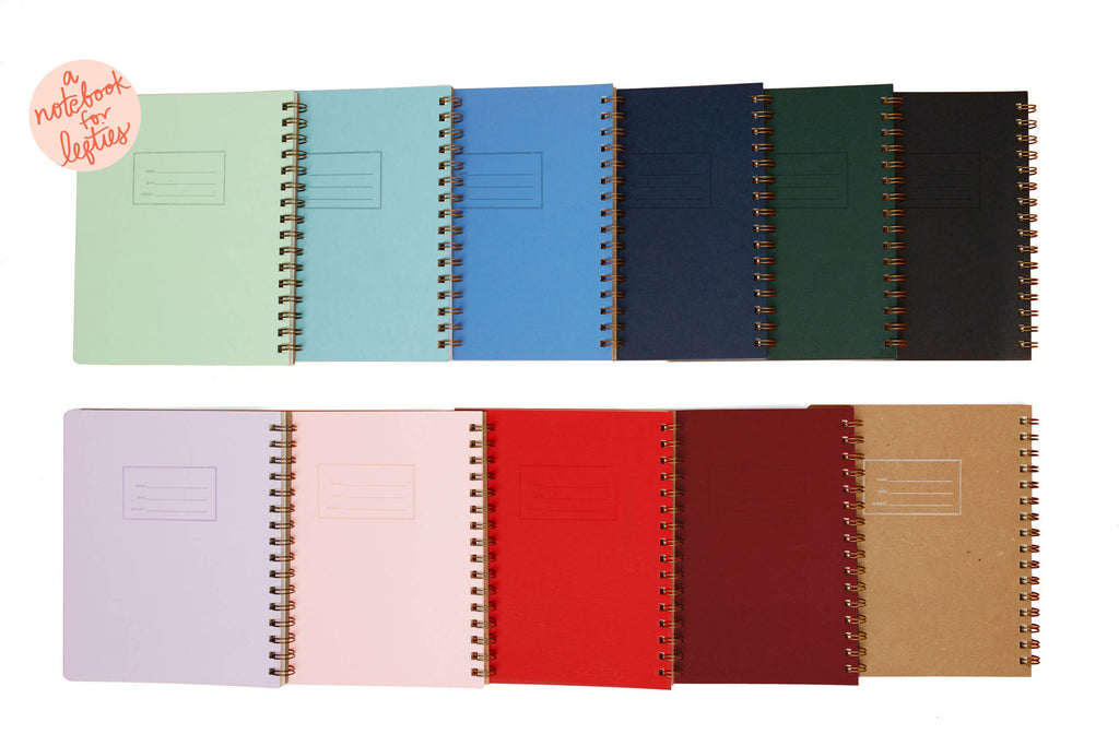 Shorthand Press - Lefty Standard Notebook - Solid Color Cover