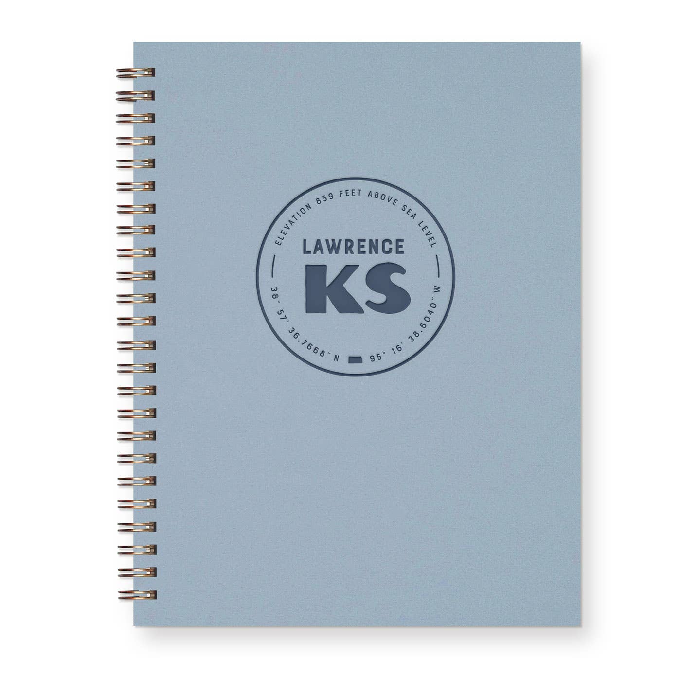 Ruff House Print Shop - Custom City Geotag Journal: Lined Notebook - Atlantic, IA