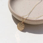 Token Jewelry - Moon Drop Necklace in 14k Gold Fill or Sterling Silver