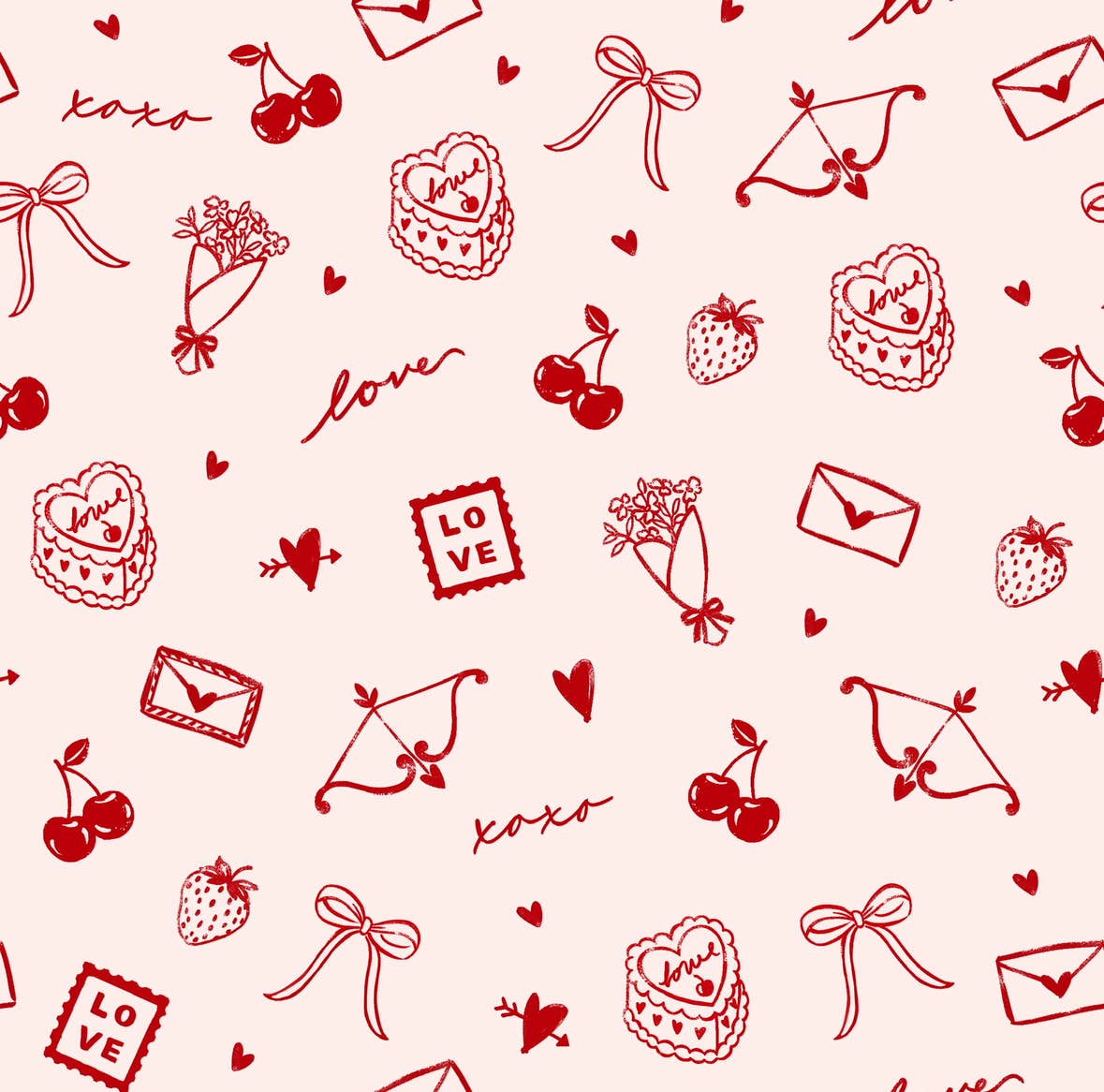 Lil Krew & Co - Love Letters Bamboo Two Piece Pajamas