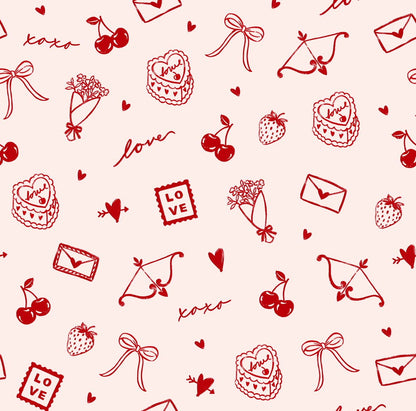 Lil Krew & Co - Love Letters Bamboo Zip Pajamas