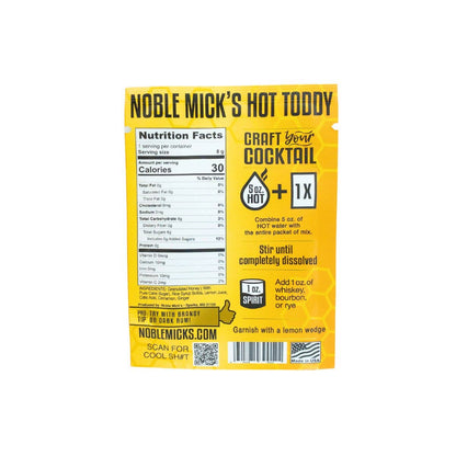 NOBLE MICK'S - Single Serve Craft Cocktails - Hot Toddy Single Serve Craft Cocktail