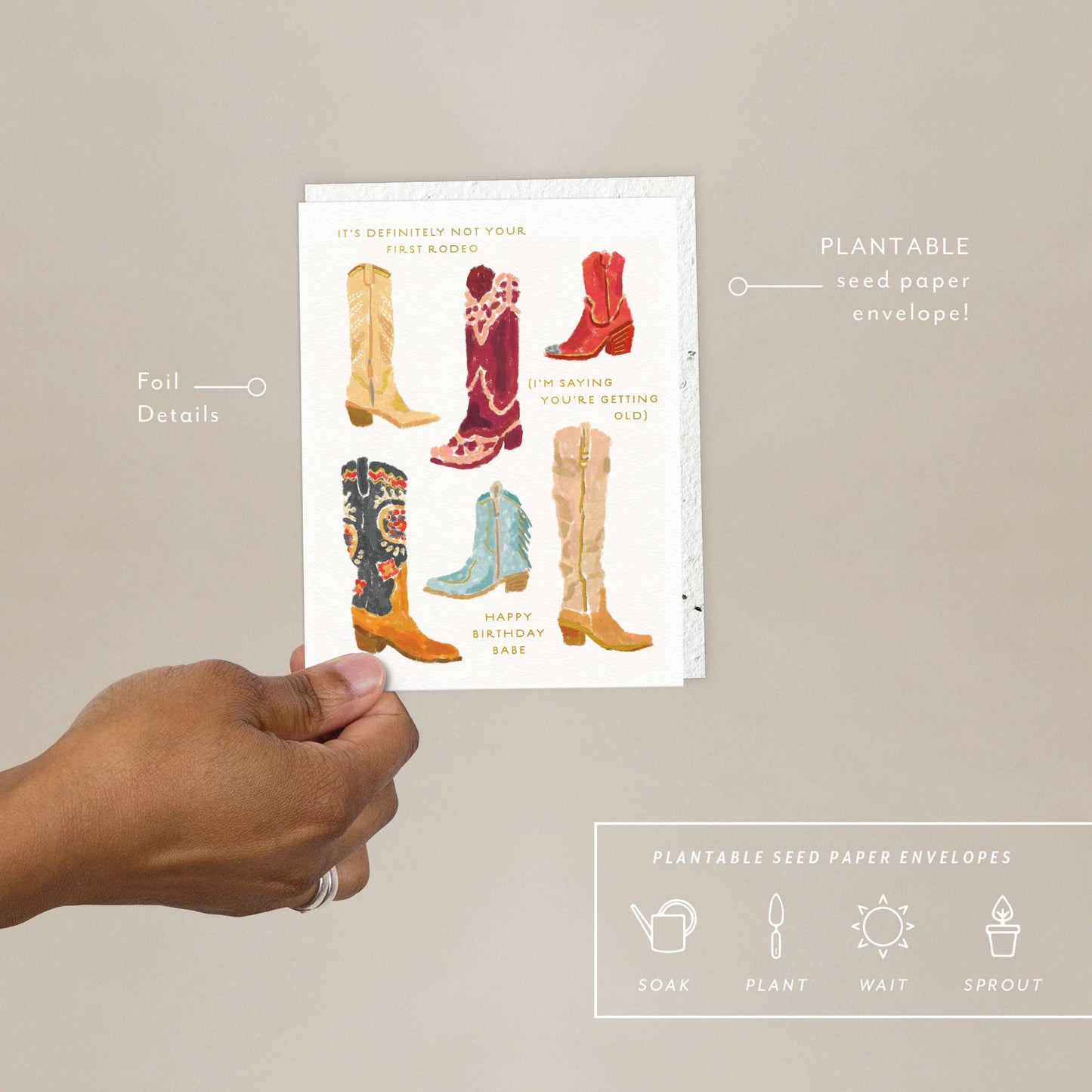 Seedlings - Not Your 1st Rodeo - Birthday Card