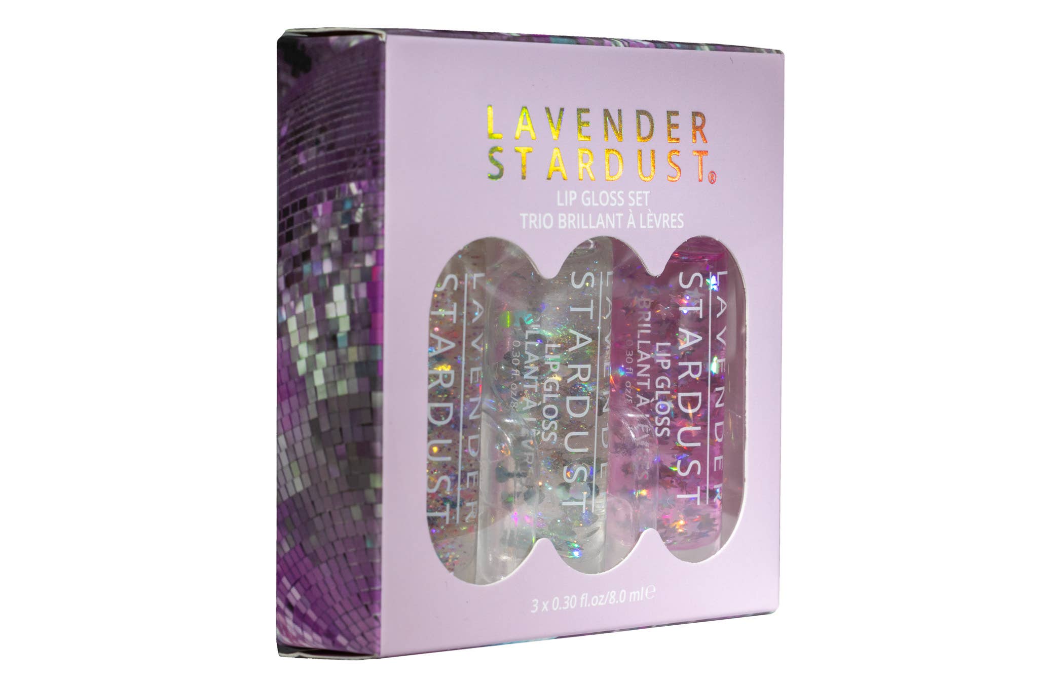 Lavender Stardust -Disco Glitter Lip Gloss Set