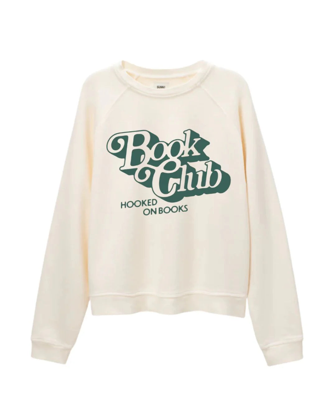 Sunny Somewhere - Book Club Raglan Crew Sweatshirt