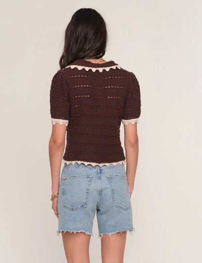 Heartloom Maggie Cardi Top - Coco