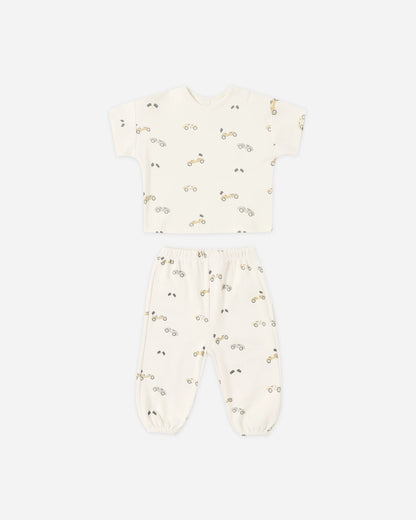 Quincy Mae - Race Car Jersey Tee + Pant Set