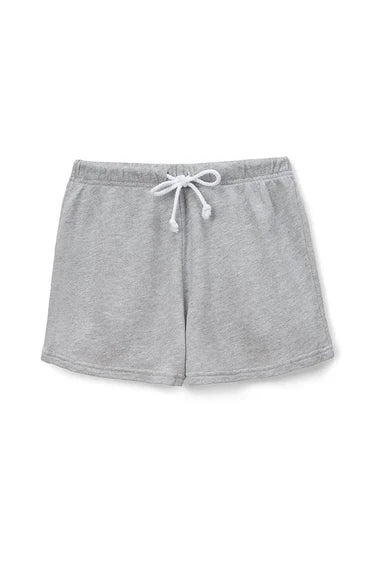 perfectwhitetee - layla french terry sweat shorts - heather grey
