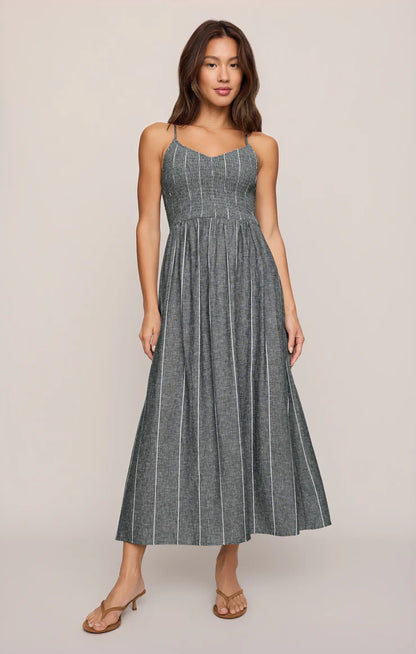 Z Supply Romy Striped Maxi Dress - Eclipse