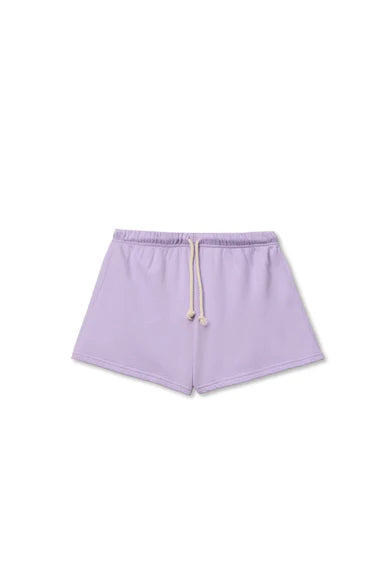 perfectwhitetee - layla french terry sweat shorts - ultraviolet