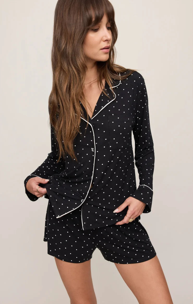 Z Supply Luxe Dot PJ Lounge Top