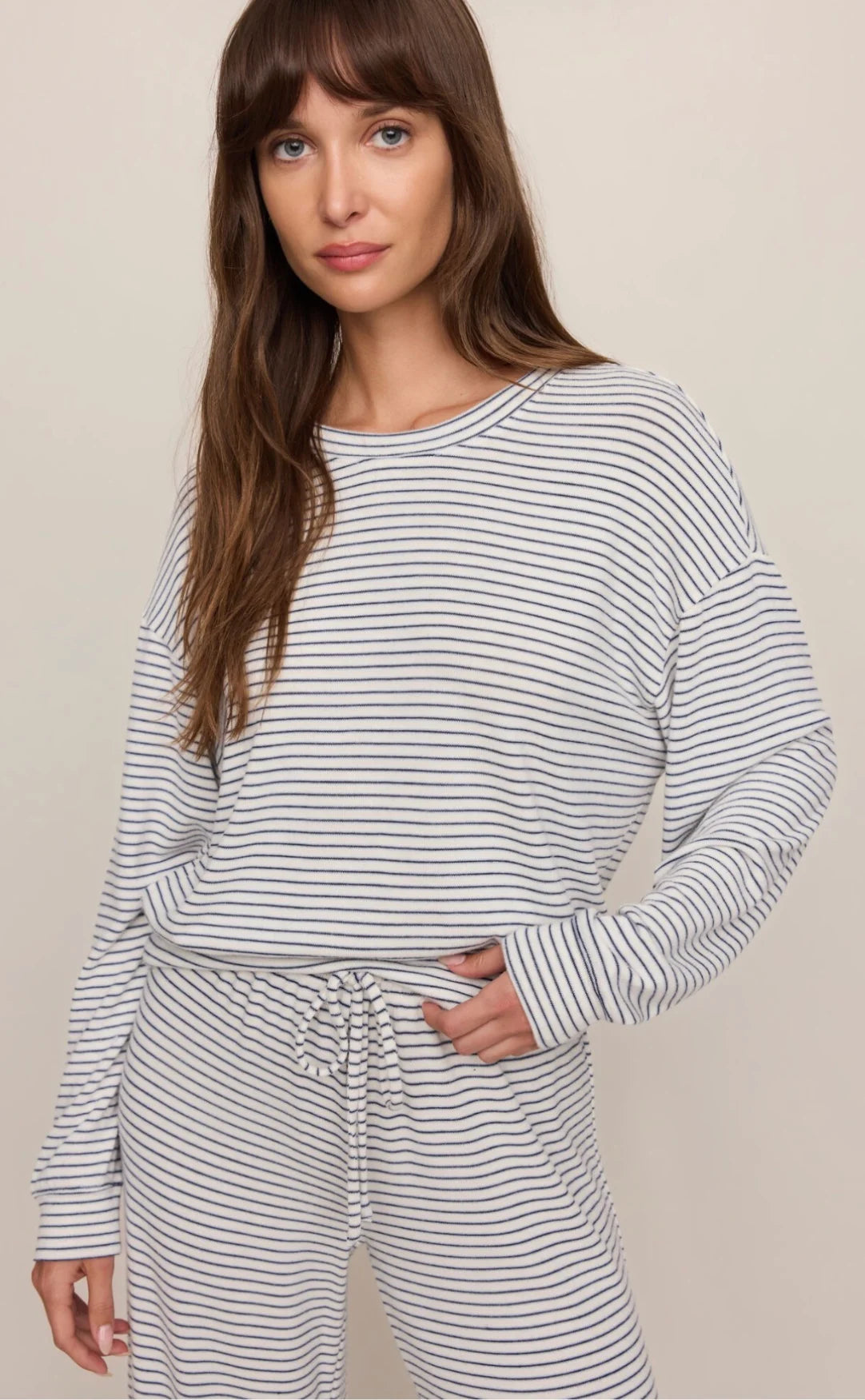 Z Supply Classic Stripe L/S Top - Eclipse