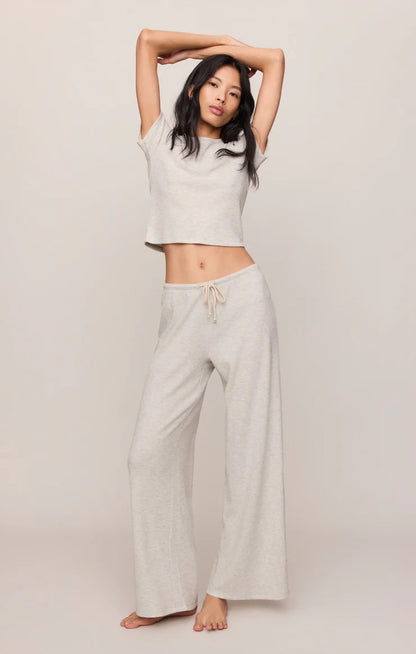 Z Supply Waffle Brushed Thermal Pant - Feather Grey