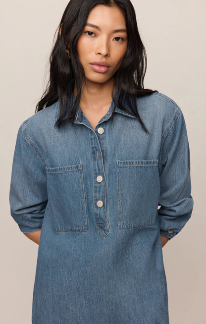 Z Supply Lucie Denim Shirt Dress