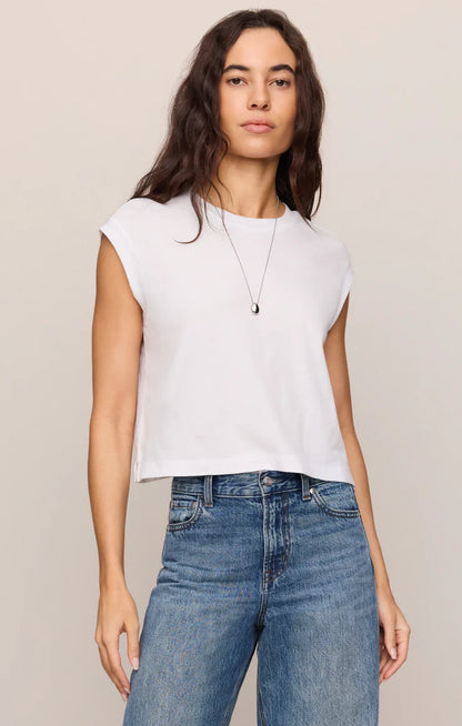 Z Supply Flex Sleeveless Tee - White