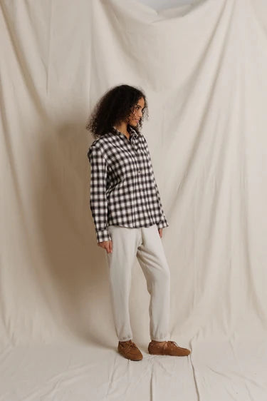 perfectwhitetee- johnny french terry easy sweatpant - whitecap grey