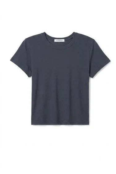 perfectwhitetee - lisa cotton fitted tee - turbulence