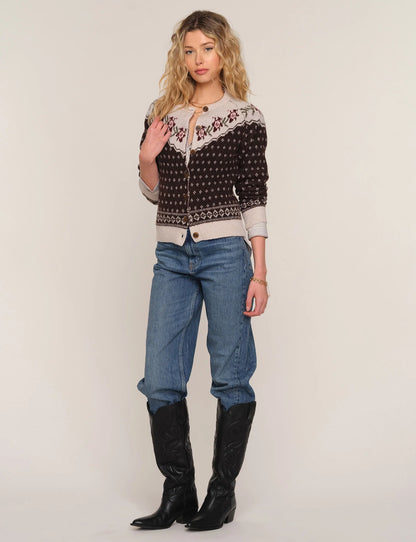 Heartloom Karisa Cardigan Sweater - Coco