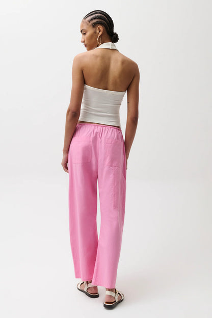 Pistola Theo Poplin Pant - Azalea
