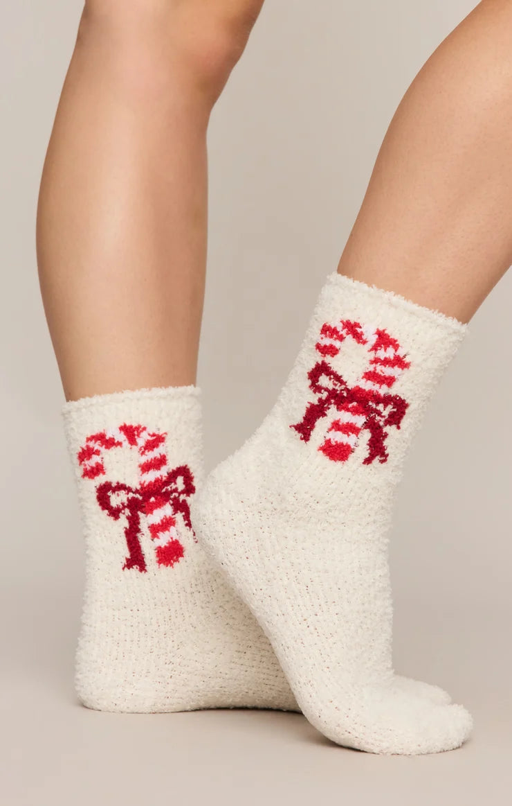 Z Supply Candy Cane Holiday Socks - 2 Pack