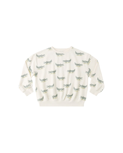 RYLEE + CRU RELAXED SWEATSHIRT - ALLIGATORS