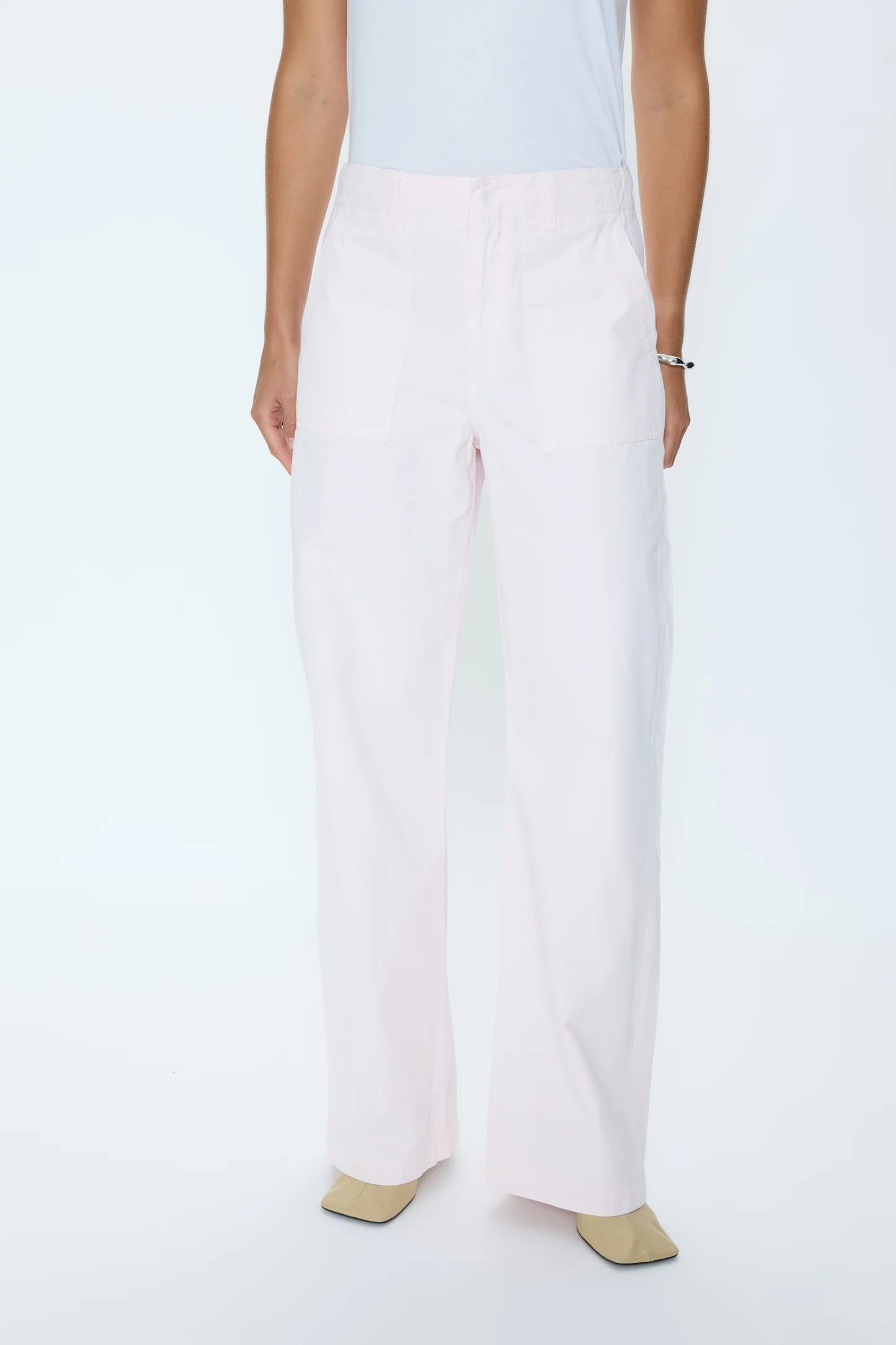 Pistola Wren Relaxed Straight Utility Pant - Ice Pink