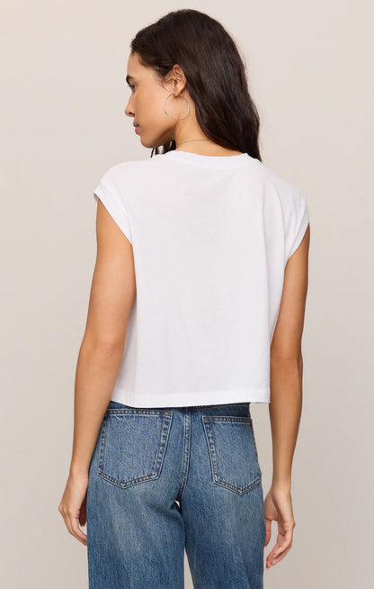 Z Supply Flex Sleeveless Tee - White