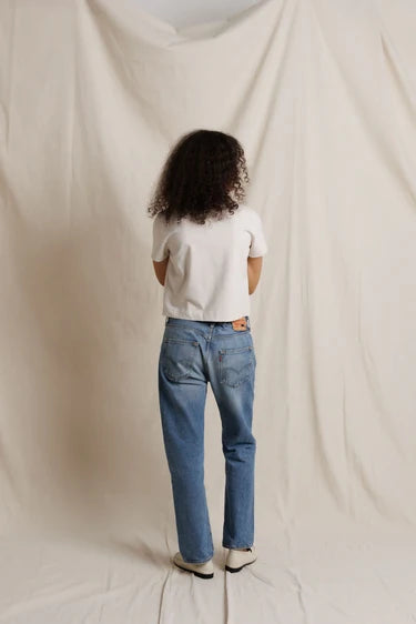 perfectwhitetee - sage 90s crewneck jersey tee - whitecap grey