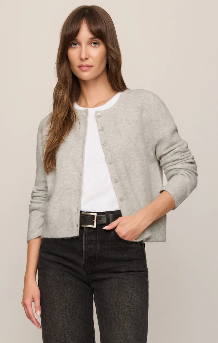 Z Supply Medina Cardigan - Feather Grey